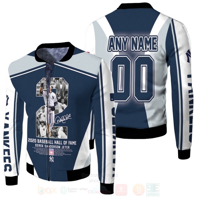 2020 Baseball Hall Of Fame Derek Sanderson Jeter New York Yankees 2 Personalized 3D Bomber Jacket 2020 Baseball Hall Of Fame Derek Sanderson Jeter New York Yankees 2 Personalized 3D Bomber Jacket