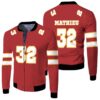 32 Tyrann Mathieu Kannas City Jersey Inspired Style Bomber Jacket
