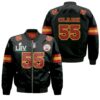 55 Frank Clark Kannas City 1 Jersey Inspired Style Bomber Jacket