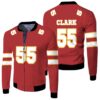 55 Frank Clark Kannas City Jersey Inspired Style Bomber Jacket