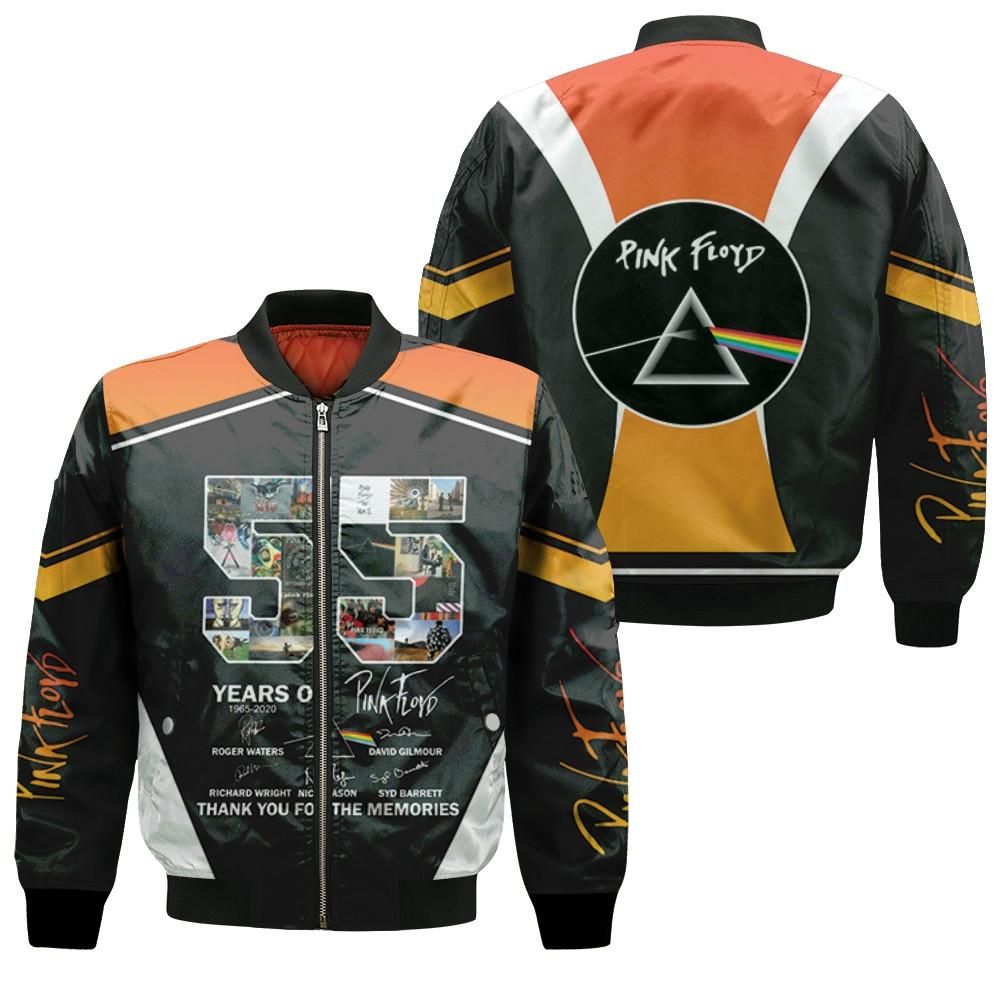 55 Years of Pink Floyd Thank You For The Memories 3D Designed Allover Gift For Pink Floyd Fans Bomber Jacket 55 Years of Pink Floyd Thank You For The Memories 3D Designed Allover Gift For Pink Floyd Fans Bomber Jacket