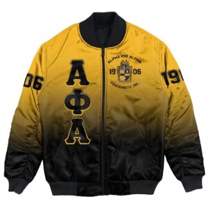 Africa Zone Jacket - Alpha Phi Alpha Gradient Bomber Jackets A31 Bomber Jacket