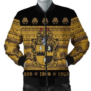 Africa Zone Jacket - Alpha Phi Alpha Xmas Establish Year Bomber Jacket J09 Bomber Jacket