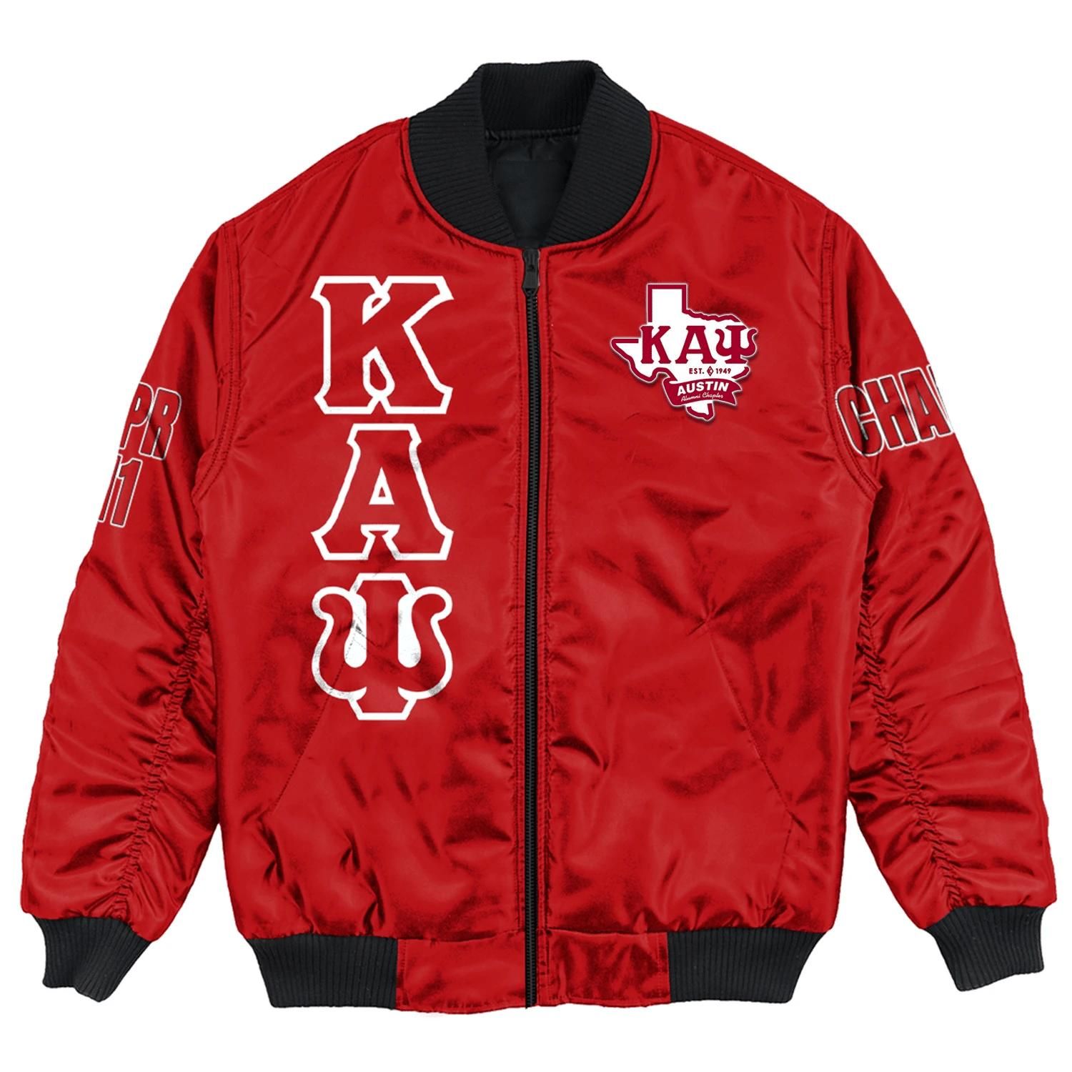 Africa Zone Jacket - Austin Alumni Chapter Bomber Jackets A31 Bomber Jacket Africa Zone Jacket - Austin Alumni Chapter Bomber Jackets A31 Bomber Jacket