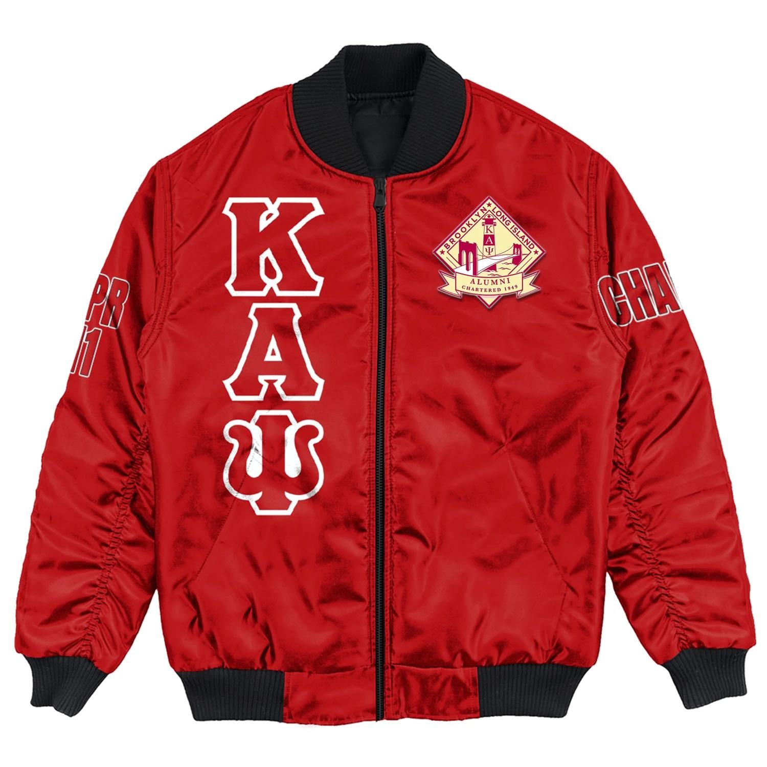 Africa Zone Jacket - Brooklyn Long Island Alumni Chapter Bomber Jackets A31 Bomber Jacket Africa Zone Jacket - Brooklyn Long Island Alumni Chapter Bomber Jackets A31 Bomber Jacket