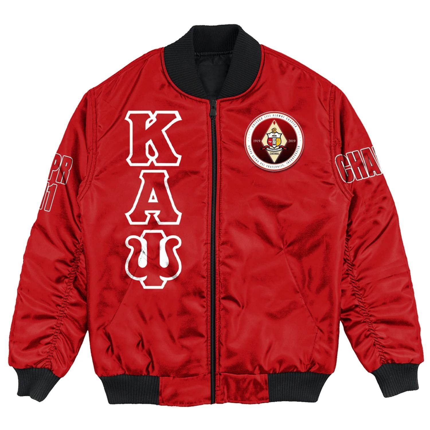 Africa Zone Jacket - Chicago (Il) Alumni Chapter Bomber Jackets A31 Bomber Jacket Africa Zone Jacket - Chicago (Il) Alumni Chapter Bomber Jackets A31 Bomber Jacket