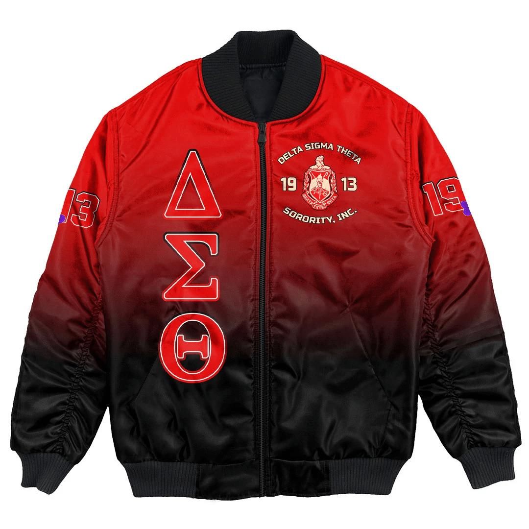 Africa Zone Jacket - Delta Sigma Theta Gradient Bomber Jackets A31 Bomber Jacket Africa Zone Jacket - Delta Sigma Theta Gradient Bomber Jackets A31 Bomber Jacket
