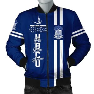 Africa Zone Jacket - Hbcu Phi Beta Sigma Dove Bomber J5 Bomber Jacket