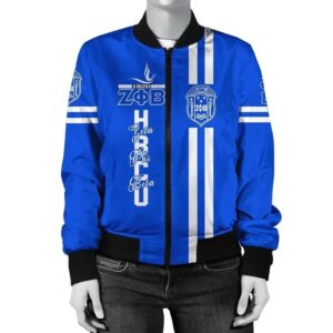 Africa Zone Jacket - Hbcu Zeta Phi Beta Dove Bomber Jacket J5 Bomber Jacket