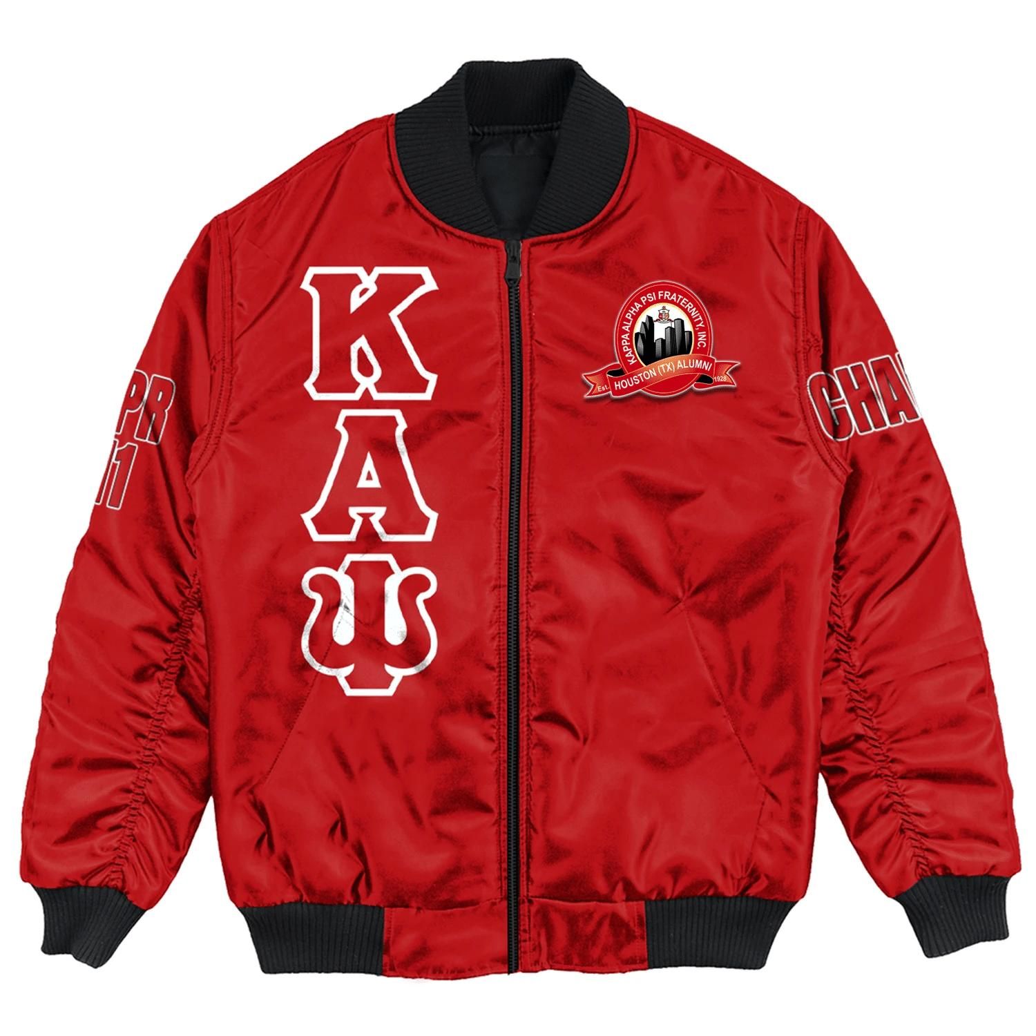 Africa Zone Jacket - Houston (Tx) Alumni Chapter Bomber Jackets A31 Bomber Jacket Africa Zone Jacket - Houston (Tx) Alumni Chapter Bomber Jackets A31 Bomber Jacket