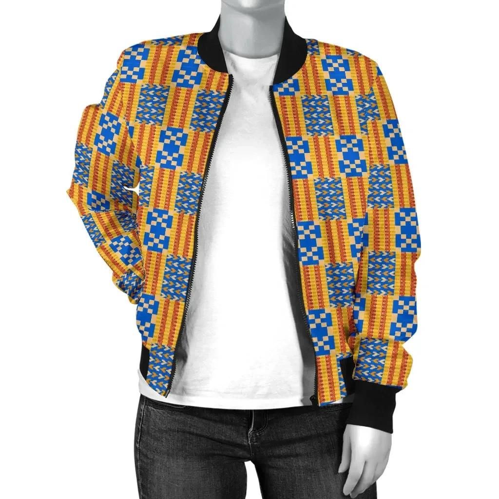 Africa-Zone-Jacket-Kente-Cloth-Weaving-Style-Bomber-Women-Jr-Bomber-Jacket-2