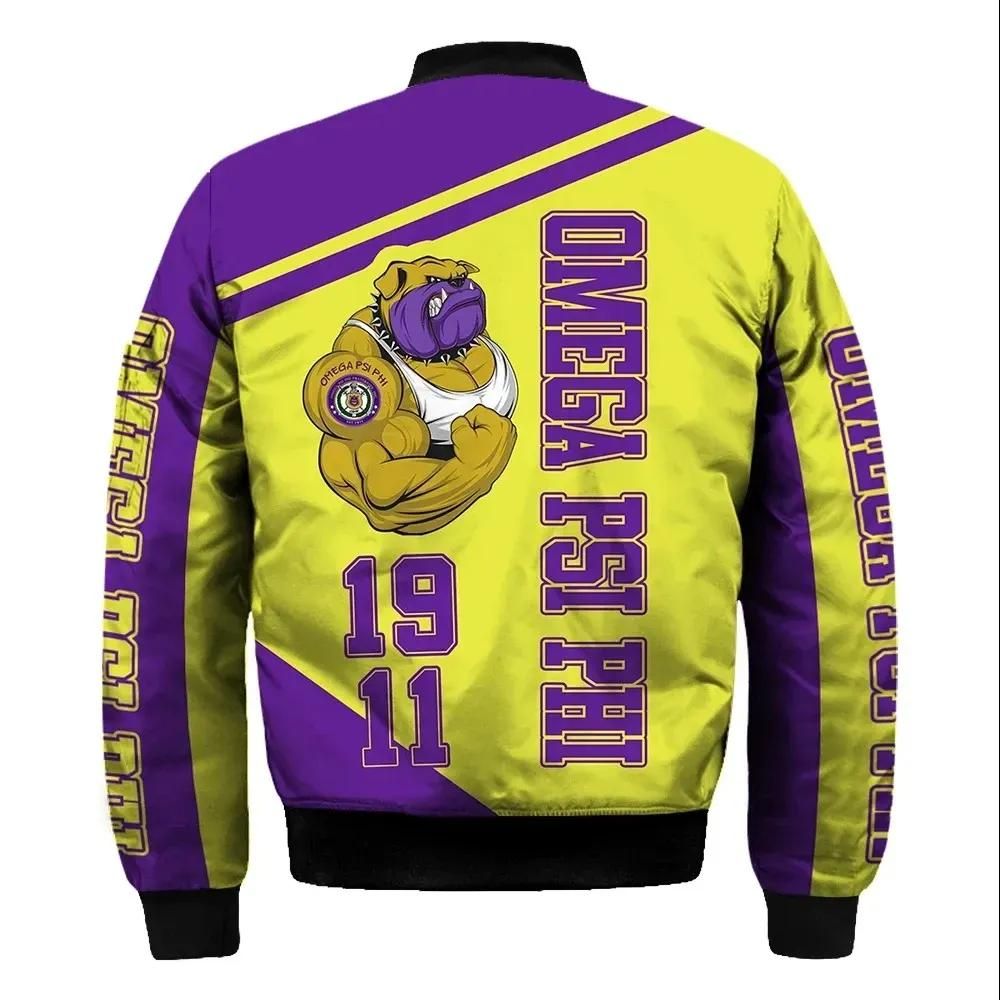 Africa-Zone-Jacket-Omega-Psi-Phi-1911-Muscle-Bulldog-Sleeve-Zip-Bomber-Jacket-J5-Bomber-Jacket-1