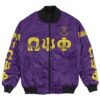 Africa Zone Jacket - Omega Psi Phi - Beta Lambdad Lambda Chapter Bomber Jacket A7 Bomber Jacket