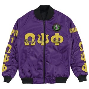 Africa Zone Jacket - Omega Psi Phi - Chi Phi Bomber Jacket A7 Bomber Jacket