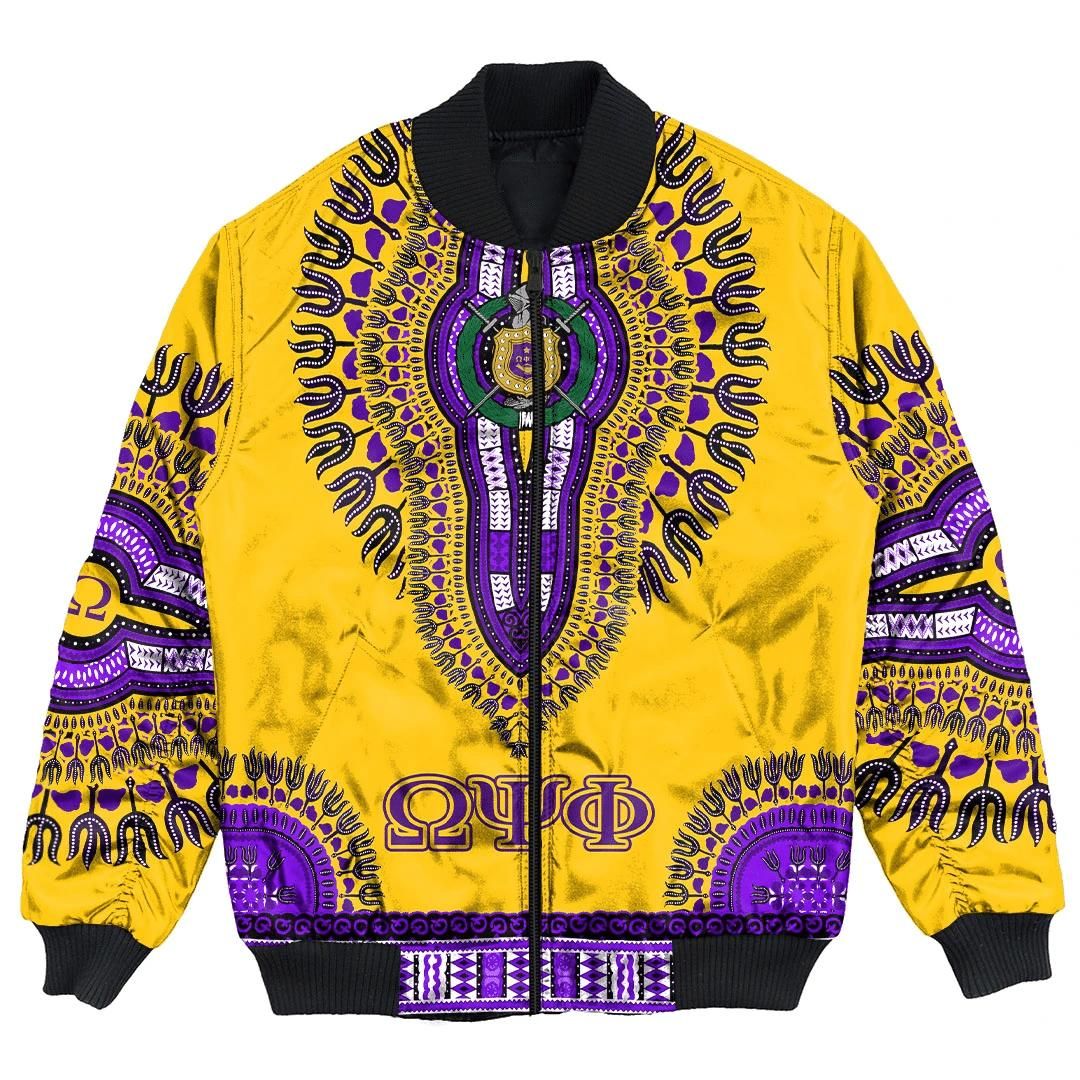 Africa Zone Jacket - Omega Psi Phi Dashiki Bomber Jackets A31 Bomber Jacket Africa Zone Jacket - Omega Psi Phi Dashiki Bomber Jackets A31 Bomber Jacket