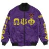 Africa Zone Jacket - Omega Psi Phi - Epsilon Zeta Chapter Bomber Jacket A7 Bomber Jacket