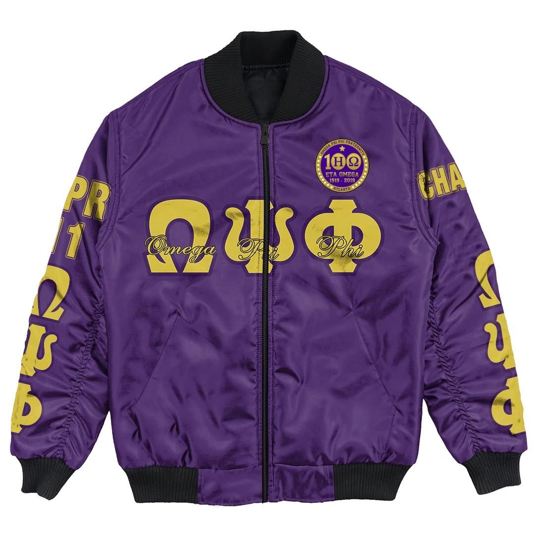 Africa Zone Jacket - Omega Psi Phi - Eta Omega Bomber Jacket A7 Bomber Jacket Africa Zone Jacket - Omega Psi Phi - Eta Omega Bomber Jacket A7 Bomber Jacket