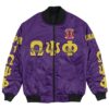 Africa Zone Jacket - Omega Psi Phi - Mu Omega Ques Bomber Jacket A7