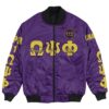 Africa Zone Jacket - Omega Psi Phi - Omicron Sigma Chapter Bomber Jacket A7 Bomber Jacket