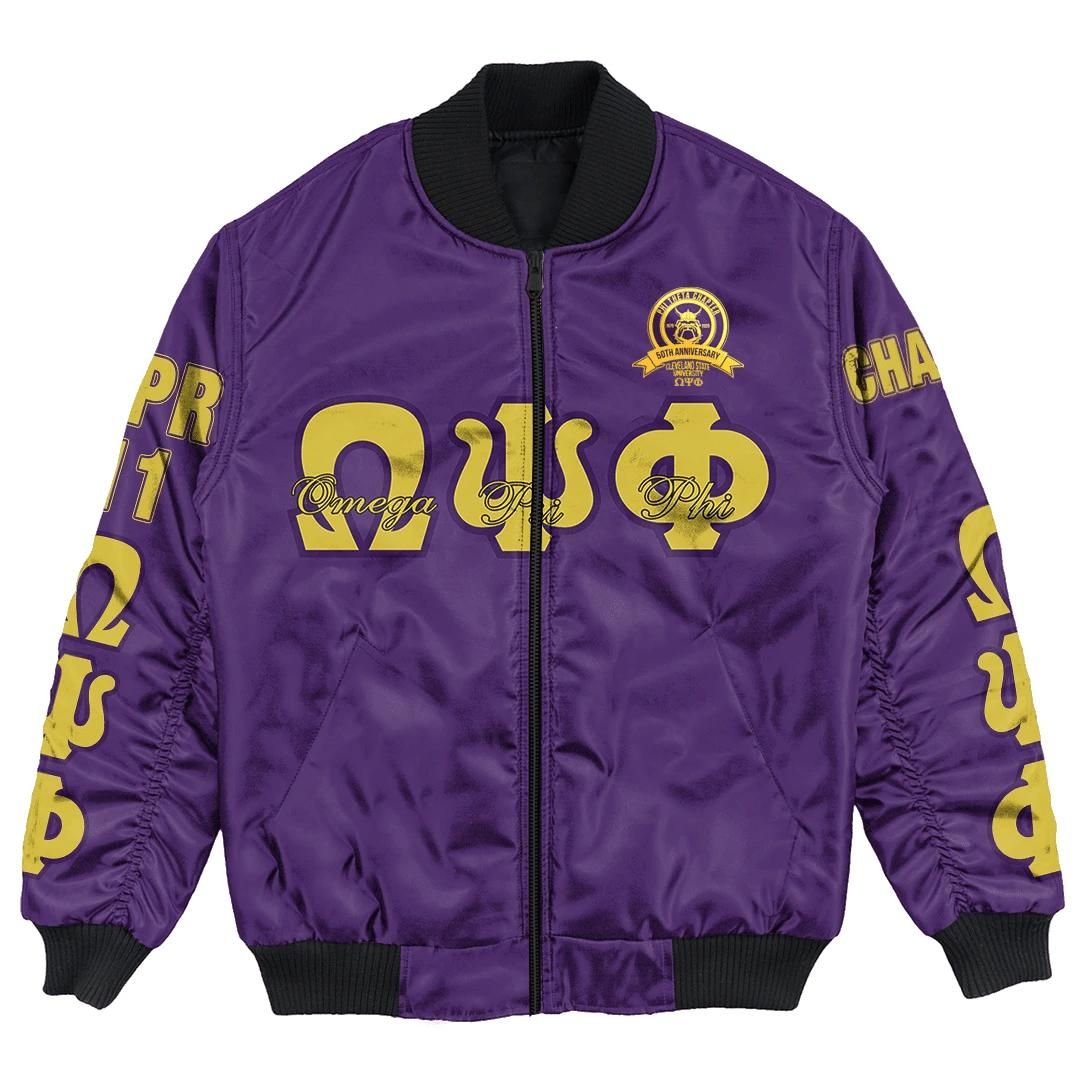 Africa Zone Jacket - Omega Psi Phi - Phi Theta Chapter Bomber Jacket A7 Bomber Jacket Africa Zone Jacket - Omega Psi Phi - Phi Theta Chapter Bomber Jacket A7 Bomber Jacket