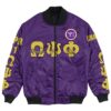 Africa Zone Jacket - Omega Psi Phi - Psi Iota Chapter Bomber Jacket A7 Bomber Jacket