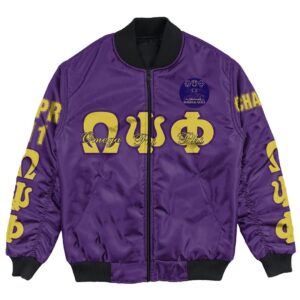 Africa Zone Jacket - Omega Psi Phi - Sigma Tau Chapter Bomber Jacket A7 Bomber Jacket