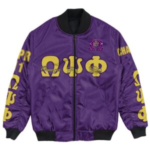 Africa Zone Jacket - Omega Psi Phi - The Chi Gamma Gamma Chapter Bomber Jacket A7 Bomber Jacket