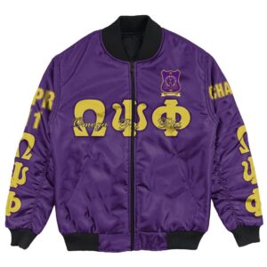 Africa Zone Jacket - Omega Psi Phi - The Psi Nu Chapter Bomber Jacket A7 Bomber Jacket