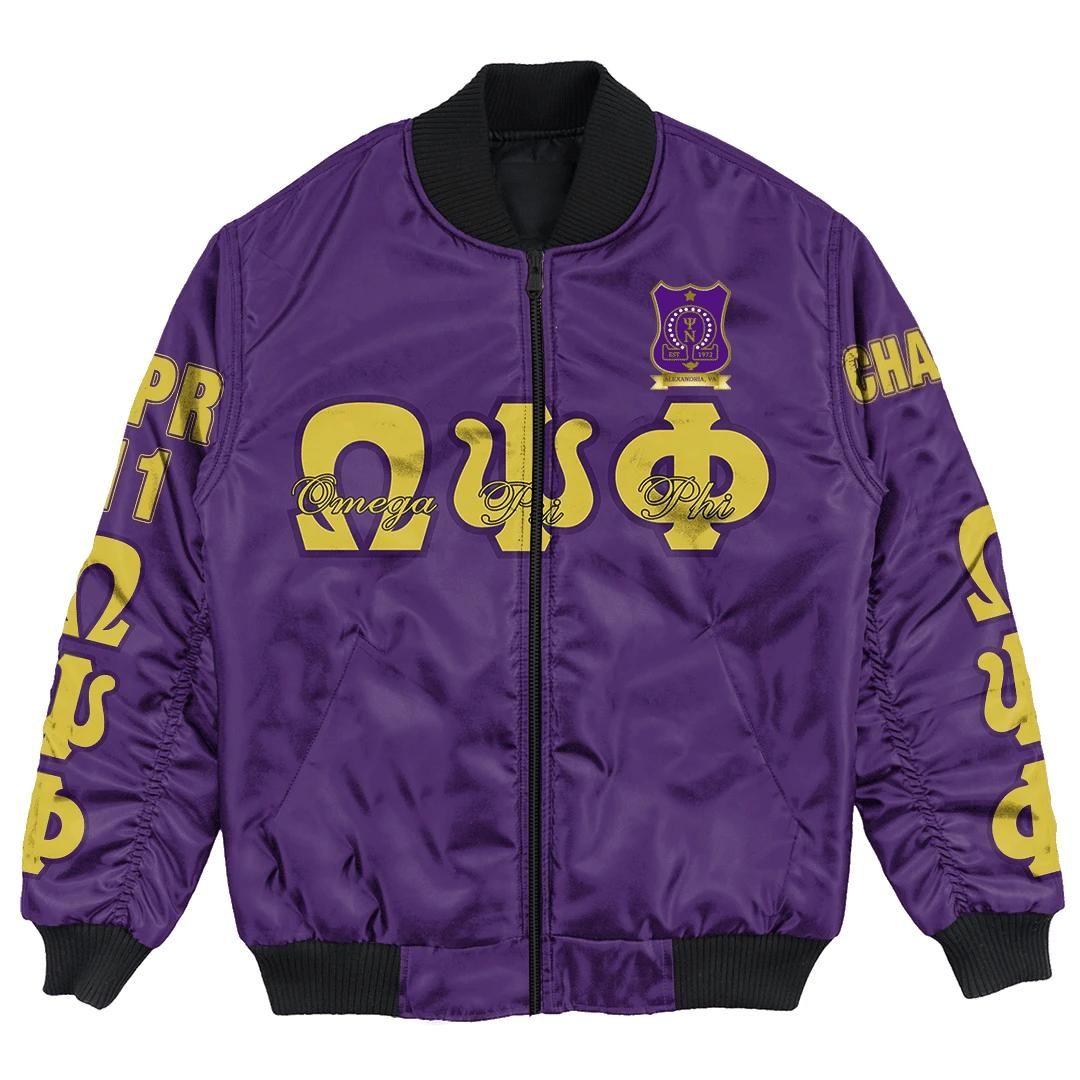 Africa Zone Jacket - Omega Psi Phi - The Psi Nu Chapter Bomber Jacket A7 Bomber Jacket Africa Zone Jacket - Omega Psi Phi - The Psi Nu Chapter Bomber Jacket A7 Bomber Jacket
