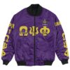 Africa Zone Jacket - Omega Psi Phi - Theta Pi Chapter Bomber Jacket A7 Bomber Jacket
