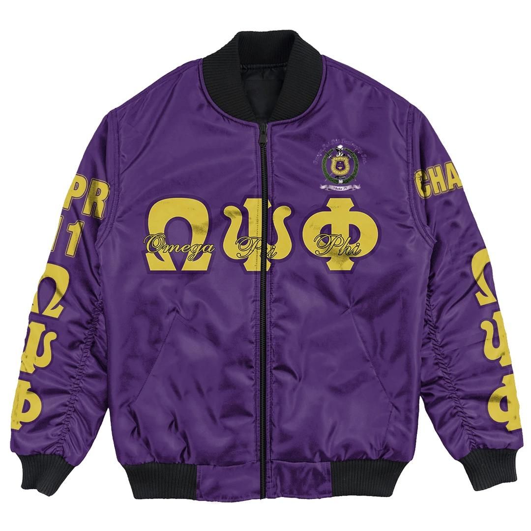 Africa Zone Jacket - Omega Psi Phi - Theta Pi Chapter Bomber Jacket A7 Bomber Jacket Africa Zone Jacket - Omega Psi Phi - Theta Pi Chapter Bomber Jacket A7 Bomber Jacket