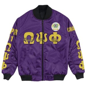 Africa Zone Jacket - Omega Psi Phi - Theta Rho International Chapter Bomber Jacket A7 Bomber Jacket