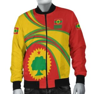 Africa Zone Jacket - Oromo N Flag Bomber Jacket J5 Bomber Jacket