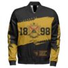 Africa Zone Jacket - Phi Mu Alpha Sinfonia Indiana University Sleeve Zip Bomber Jacket J09 Bomber Jacket