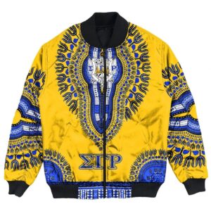 Africa Zone Jacket - Sigma Gamma Rho Dashiki Bomber Jackets A31 Bomber Jacket