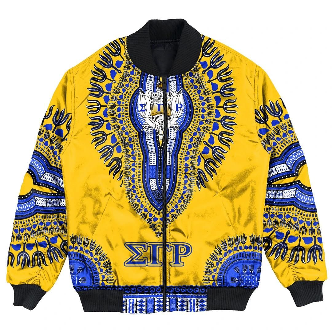 Africa Zone Jacket - Sigma Gamma Rho Dashiki Bomber Jackets A31 Bomber Jacket Africa Zone Jacket - Sigma Gamma Rho Dashiki Bomber Jackets A31 Bomber Jacket