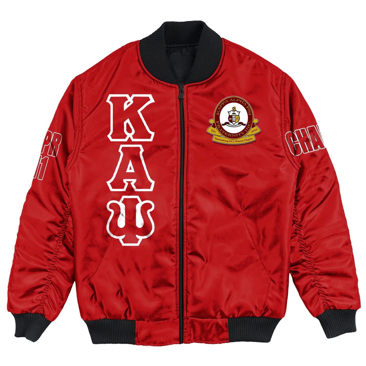 Africa Zone Jacket - Spartanburg (Sc) Alumni Chapter Bomber Jackets A31 Bomber Jacket Africa Zone Jacket - Spartanburg (Sc) Alumni Chapter Bomber Jackets A31 Bomber Jacket