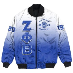 Africa Zone Jacket - Zeta Phi Beta Gradient Bomber Jackets A31 Bomber Jacket