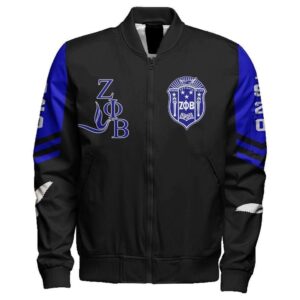 Africa Zone Jacket - Zeta Phi Beta Phenomenal Sleeve Zip Bomber Jacket J09 Bomber Jacket