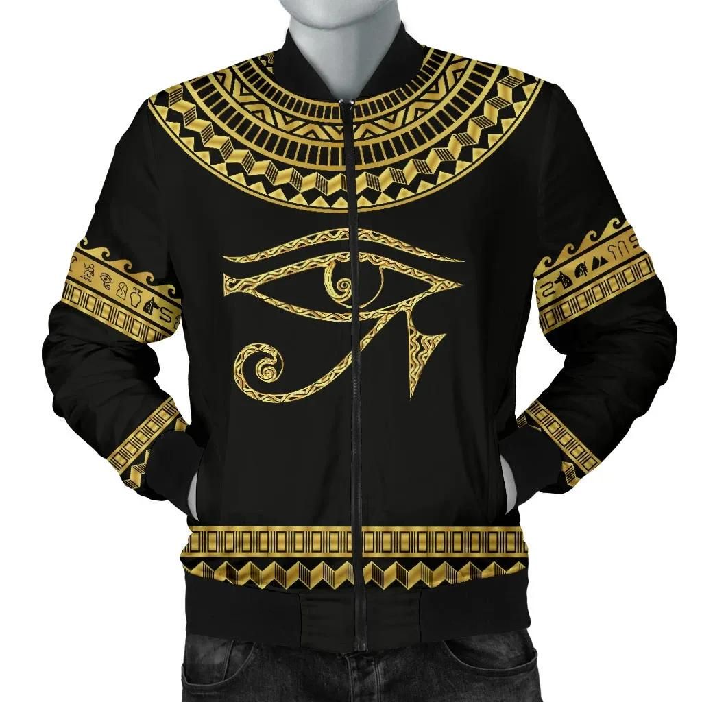 African Men's Bomber Jacket - Africa Horus Egypt - BN39 Bomber Jacket African Men's Bomber Jacket - Africa Horus Egypt - BN39 Bomber Jacket