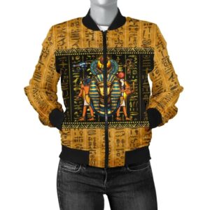 African Women's Bomber Jacket - Mysteries Of Ancient Egypt - BN18 Bomber Jacket