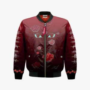 Akatsuki Cloud Bomber Jacket Custom Pattern Cosplay Costumes Bomber Jacket