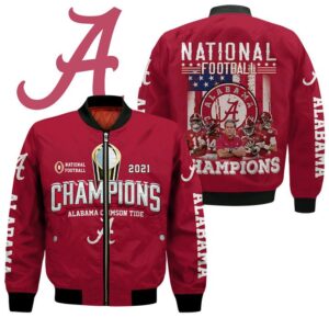 Alabama Crimson Tide National Football 2021 Bomber Jacket
