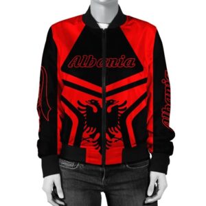 Albania Coat Of Arms Women Bomber Jacket My Style J75 Bomber Jacket