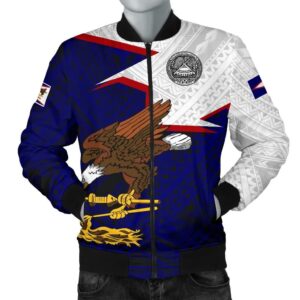 American Samoa Men's Bomber Jacket - HOME A7 Bomber Jacket