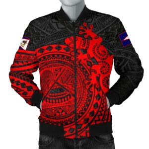 American Samoa Men's Bomber Jacket - Polynesian Lizard - BN15 Bomber Jacket