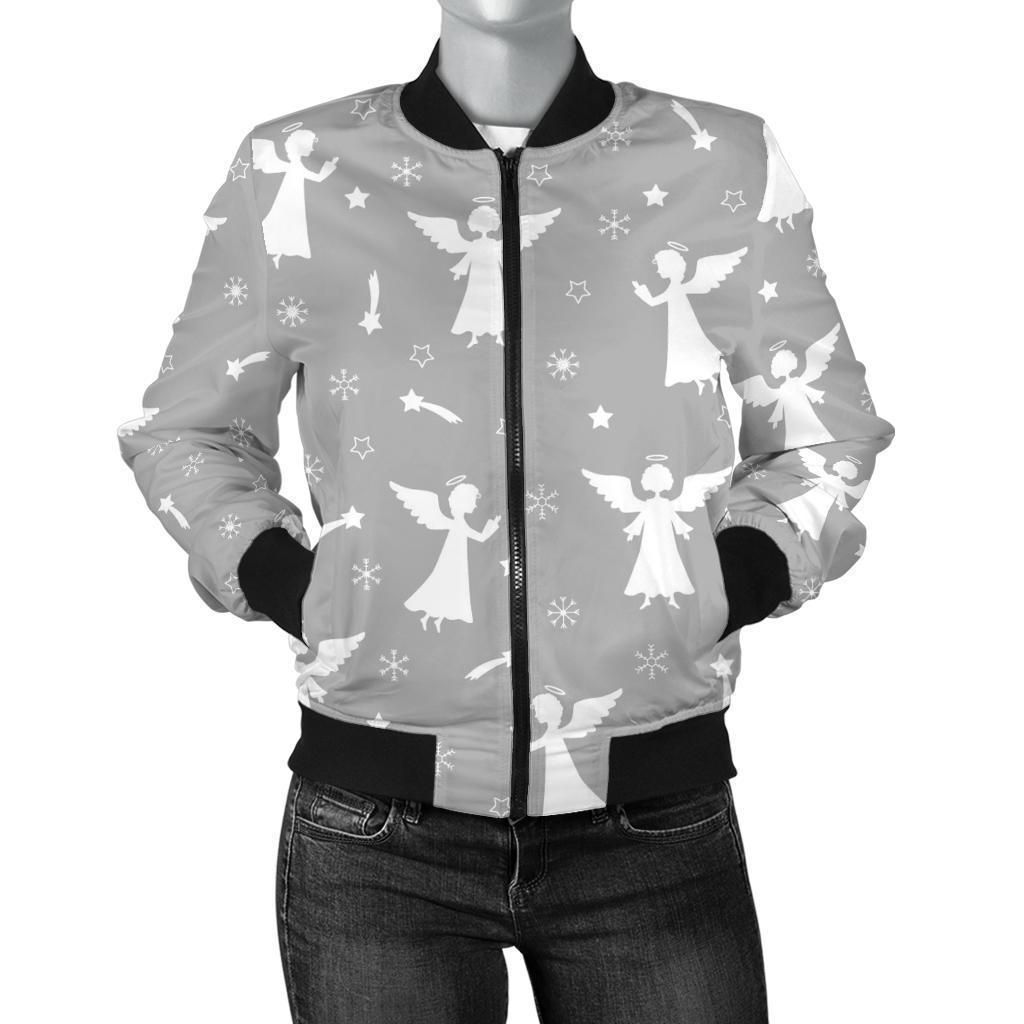Angel-Print-Pattern-Women-Casual-Bomber-Jacket-1