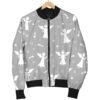 Angel Print Pattern Women Casual Bomber Jacket