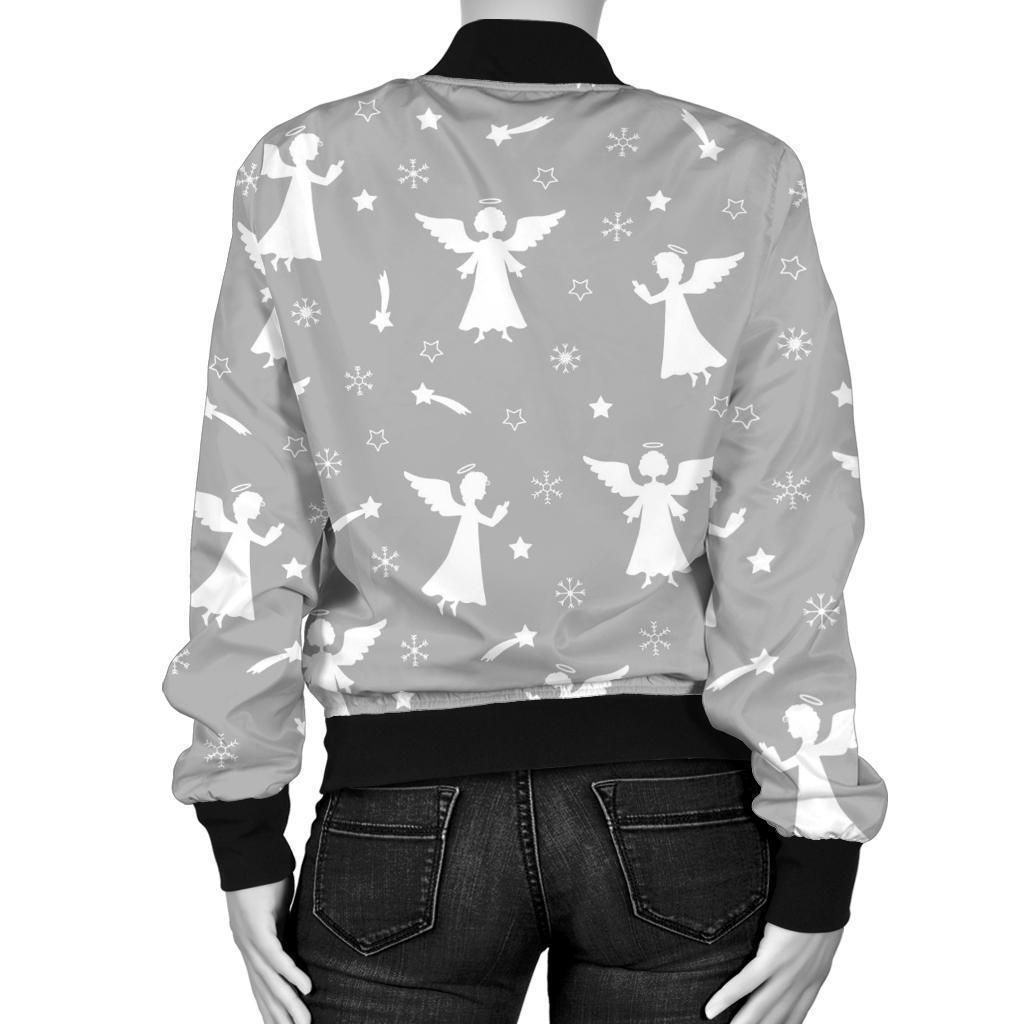 Angel-Print-Pattern-Women-Casual-Bomber-Jacket-2