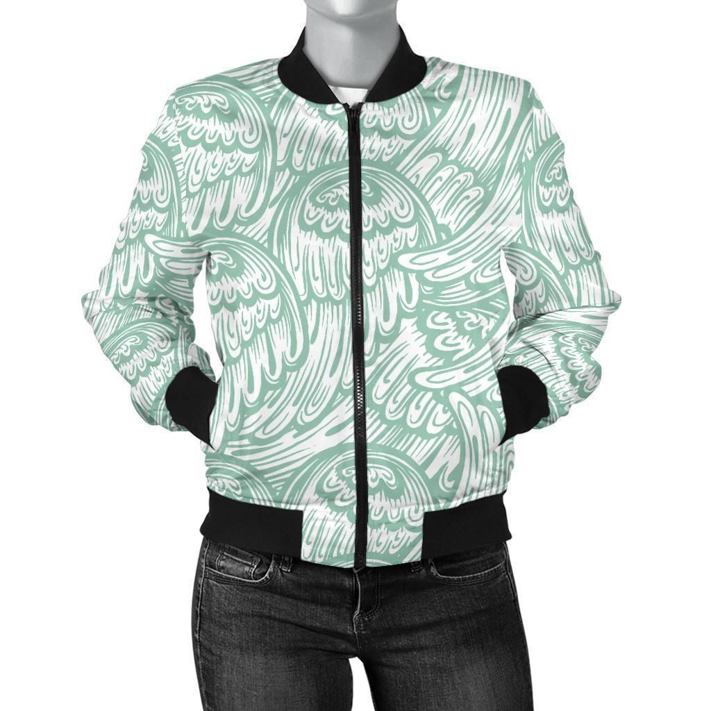 Angel-Wing-Pattern-Print-Women-Casual-Bomber-Jacket-1